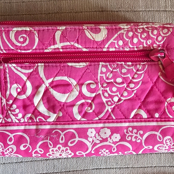 Vera Bradley Pink and Cream Quilted Wallet - Picture 2 of 2